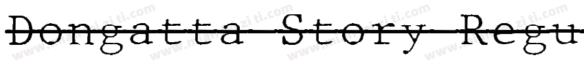 Dongatta Story Regul字体转换
